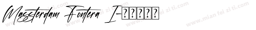 Massterdam Fontera I字体转换